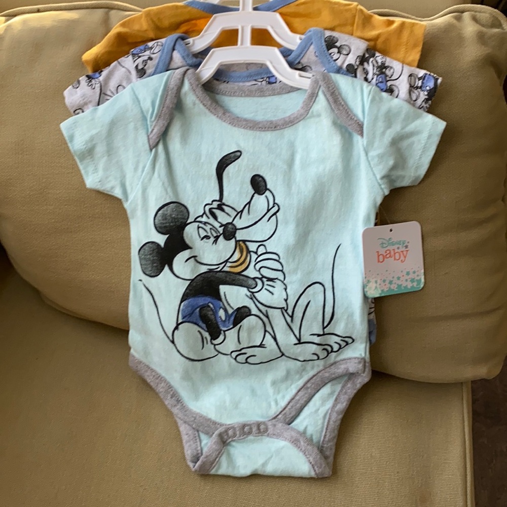 NWT Disney 3 pack snap tees, 6/9 months